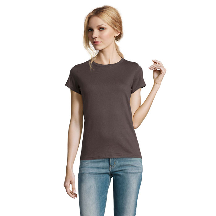 T-shirt coton 190g à personnaliser pour femme Imperial Gris foncé